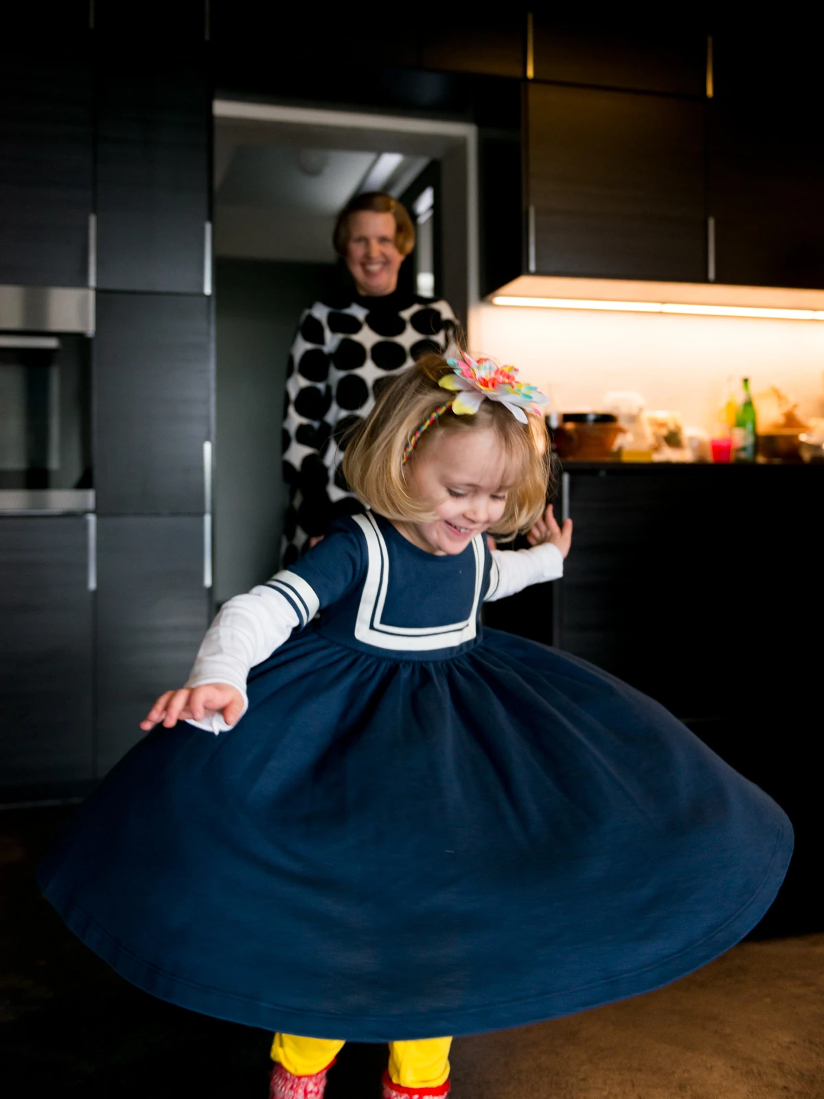 Authentischer Moment im Familienalltag